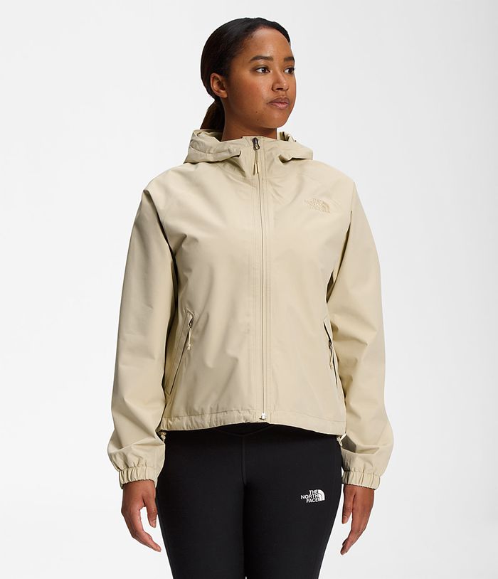 The North Face Womens Rain Jacket Voyage Short 137SIQRBD - Beige